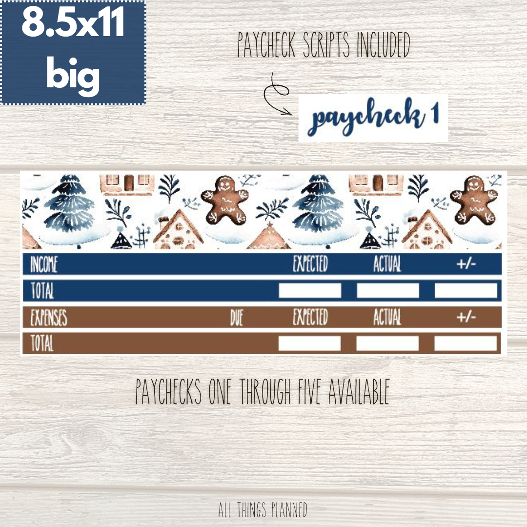 8.5x11 | Big | Jan. (Wonderland) Paychecks