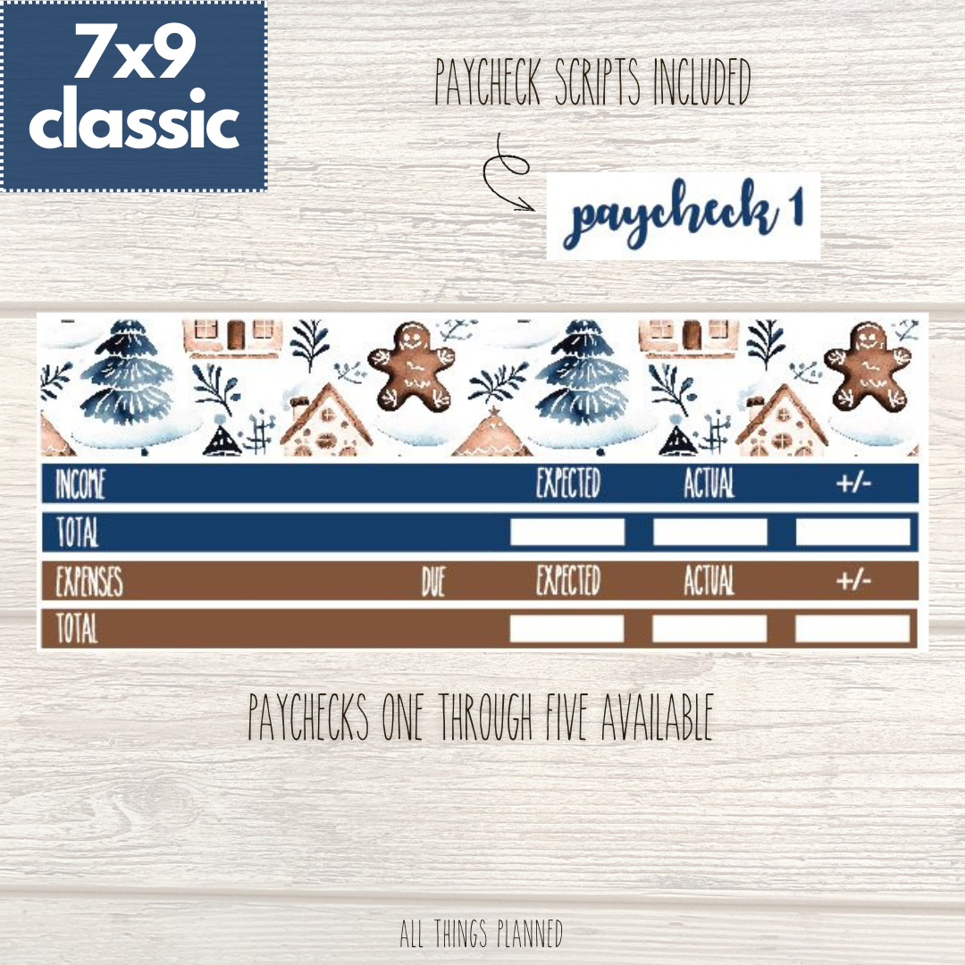 7x9 | Classic | Jan. (Wonderland) Paychecks