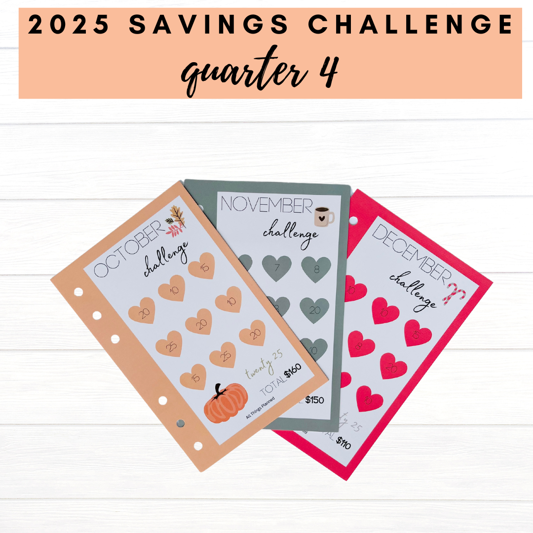 2025 FULL YEAR Savings Challenges