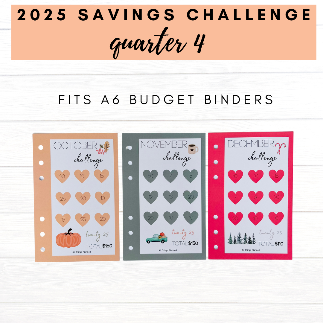 2025 FULL YEAR Savings Challenges