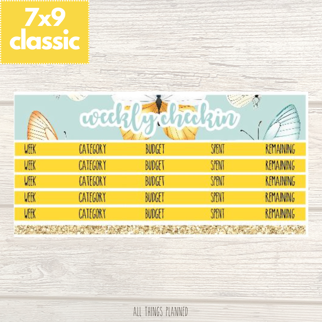 7x9 | Classic | Mar. (Butterflies) Weekly Check-In