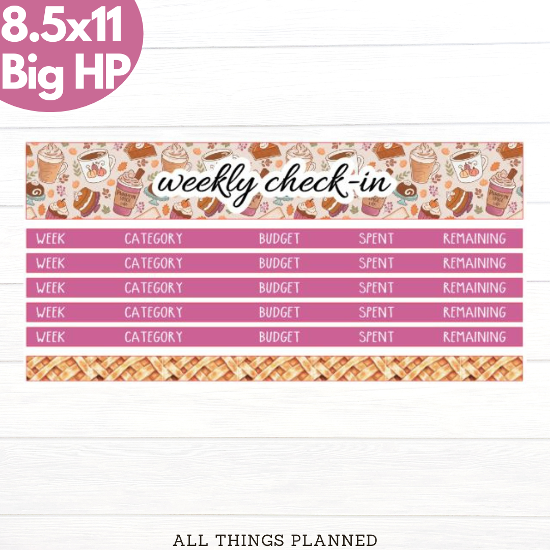 8.5x11 | Big | Nov (Thanksgiving) Weekly Check-In
