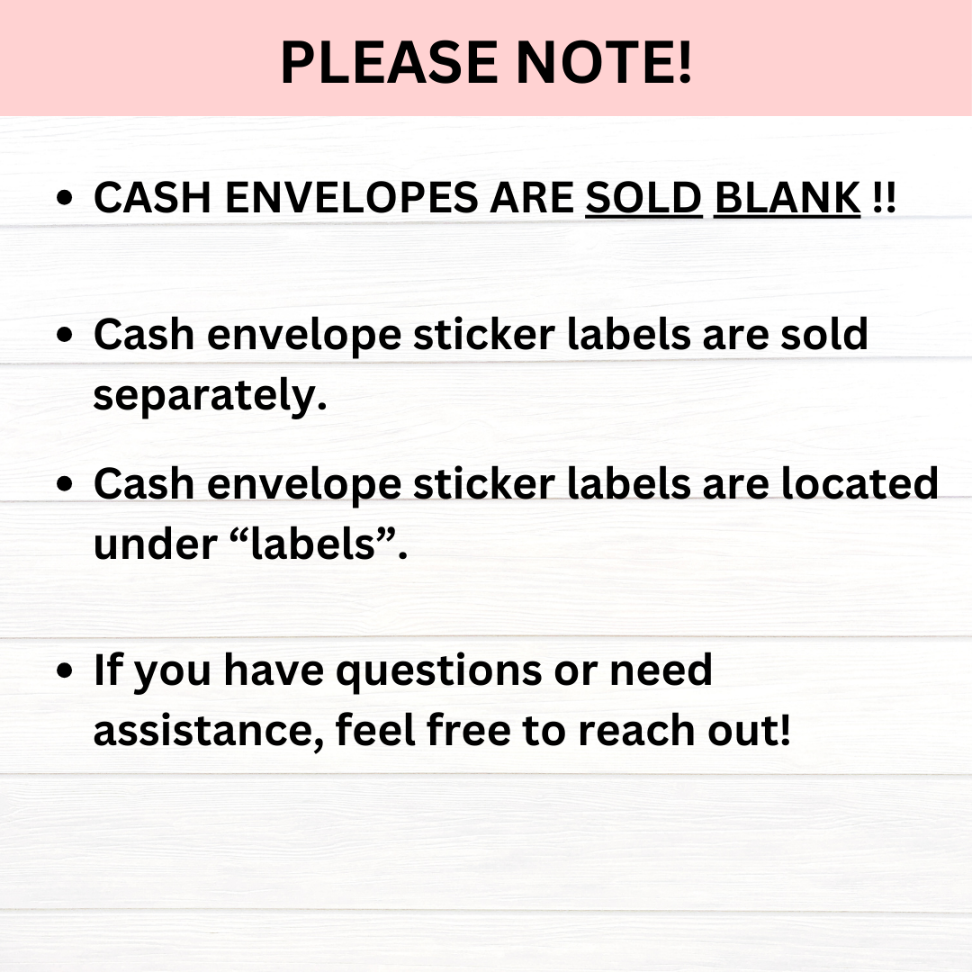 A6 Clear Zipper Envelopes