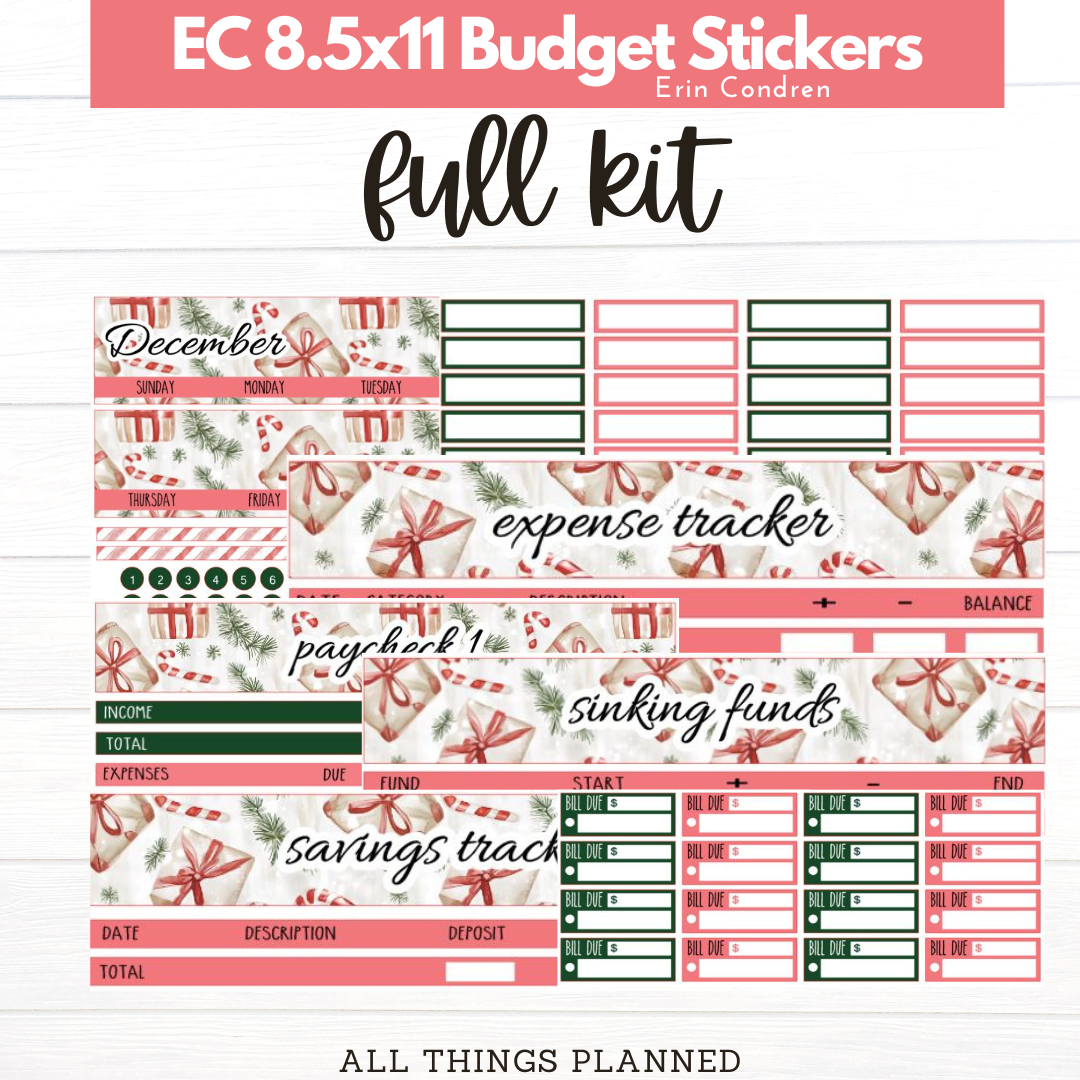 8.5x11  EC Dec (Christmas Presents) Budget Kit BUNDLE