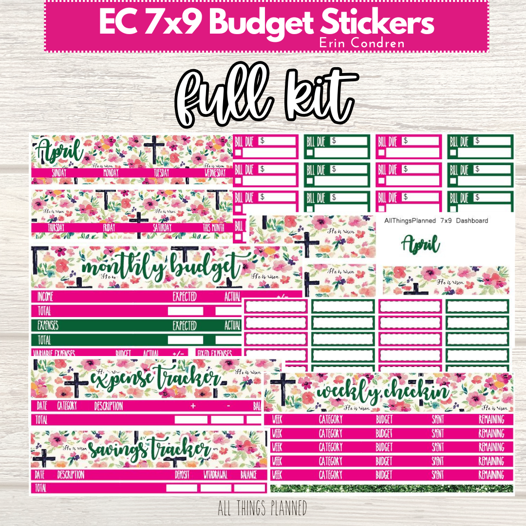 7x9 April (Risen) FULL Budget Kit BUNDLE