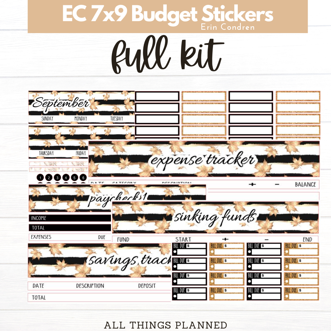 7x9 Sept (Golden Fall) Budget Kit BUNDLE