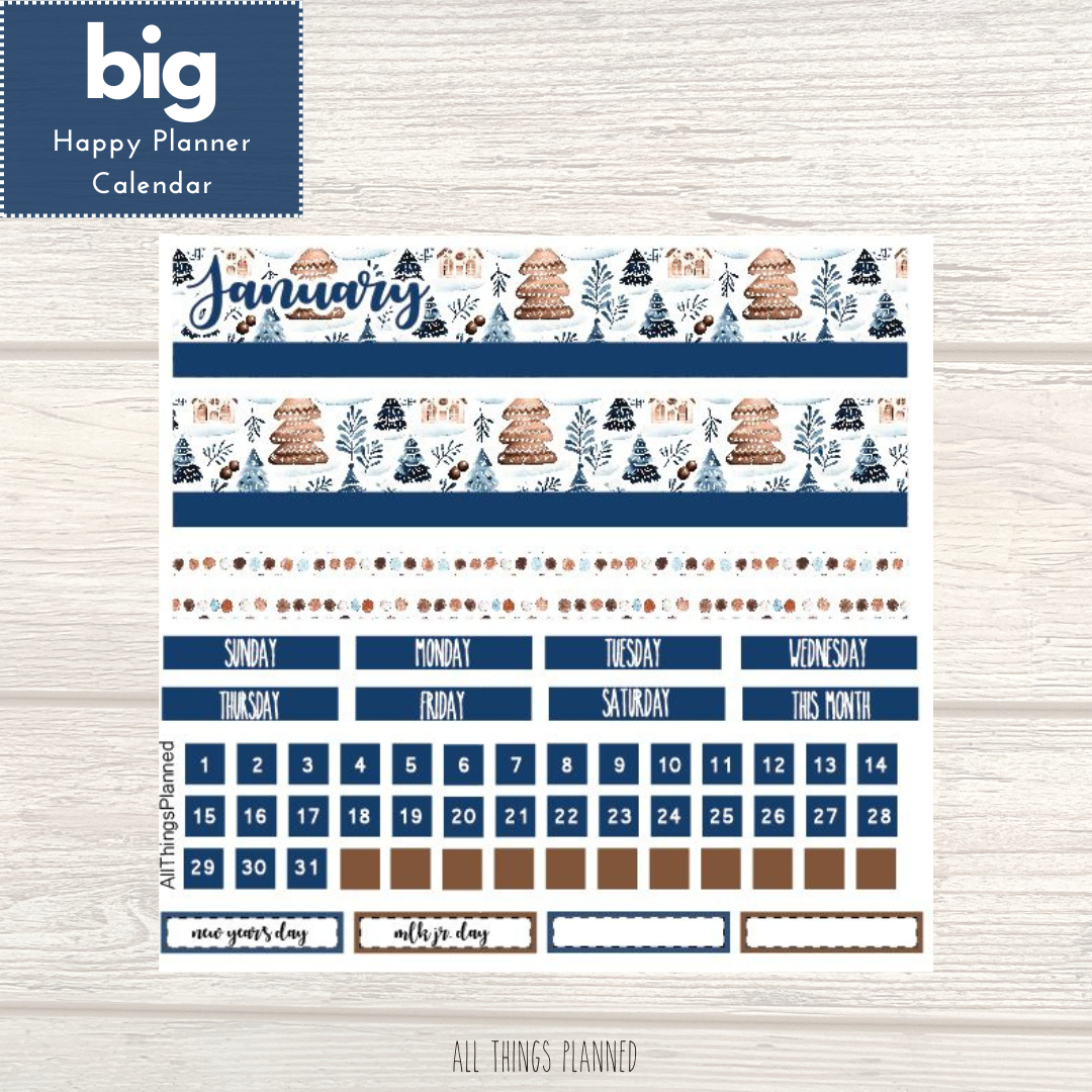 Big HP Jan. (Wonderland) Monthly Calendar