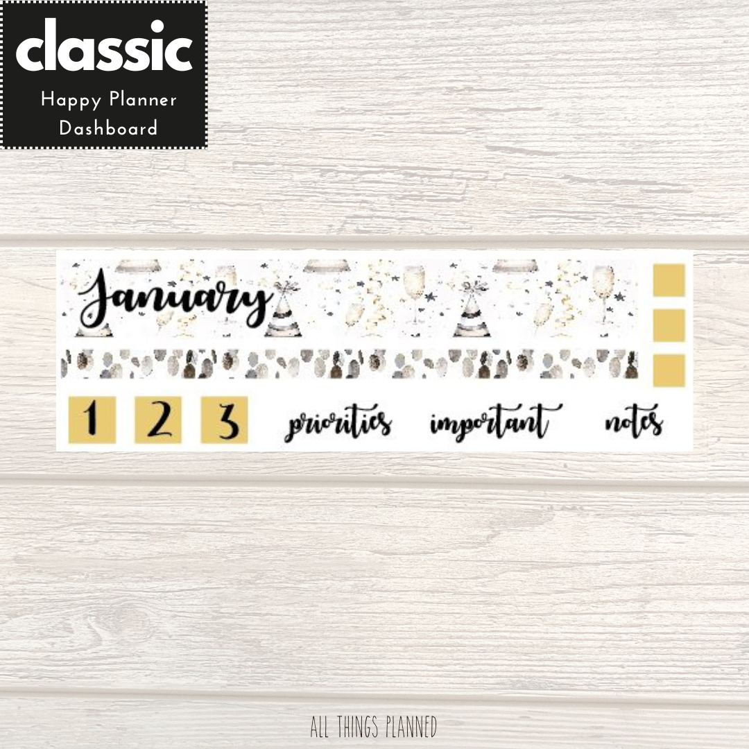 Classic Jan. (New Year) Dashboard