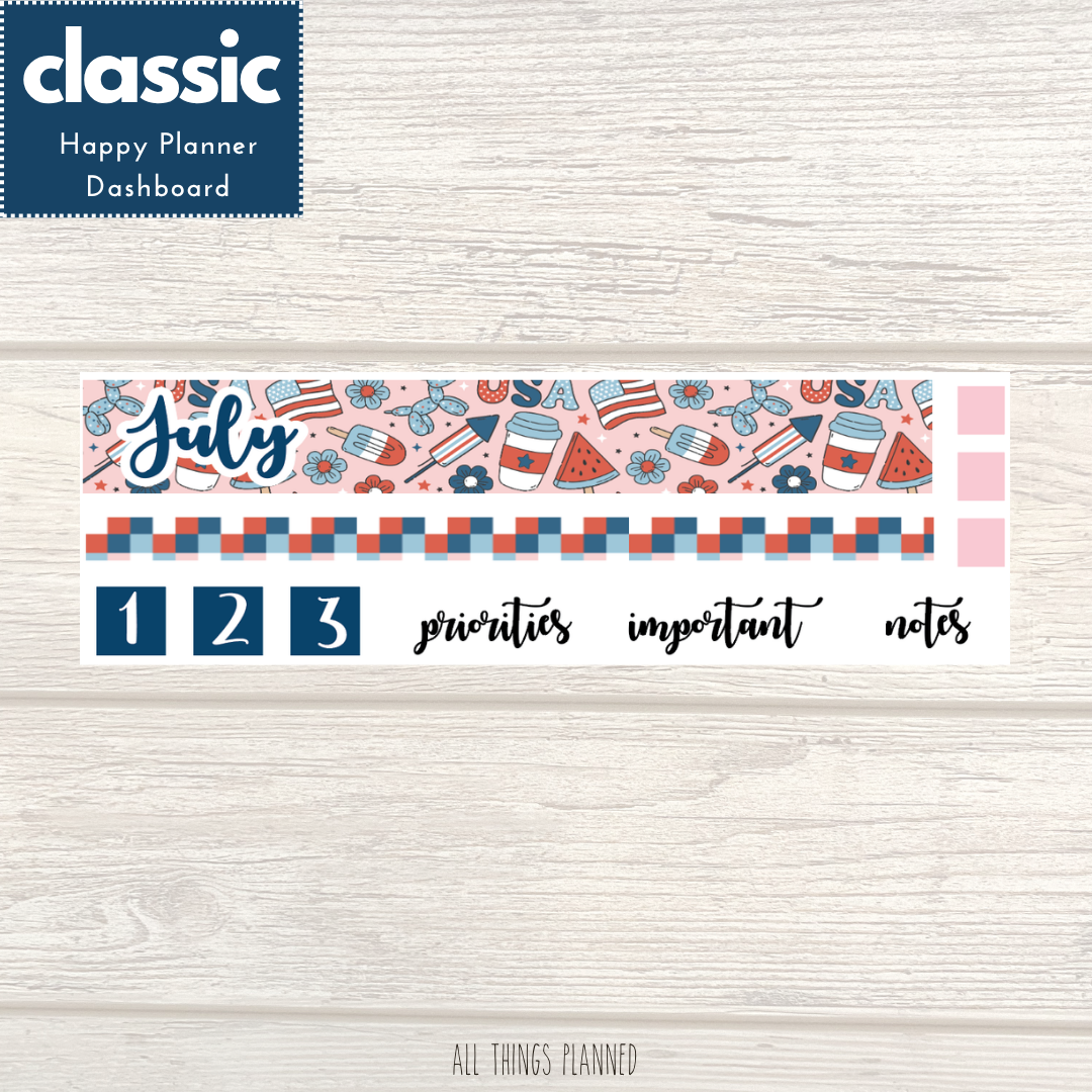 Classic July (Happy 4th) Dashboard