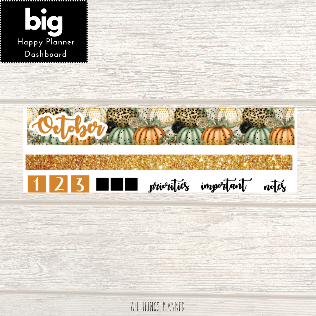 Big HP Oct. (Pumpkins) Dashboard