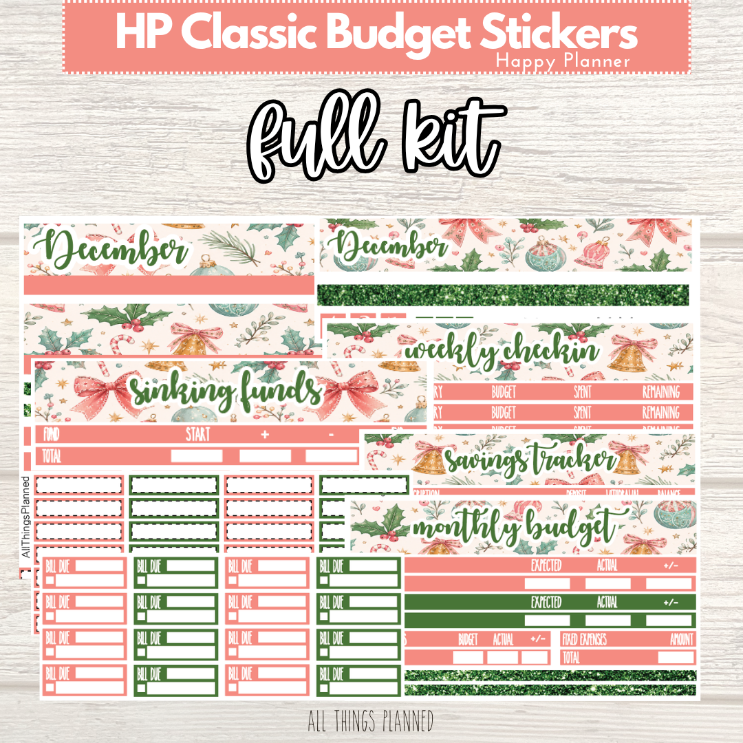 Classic Dec. (Christmas) FULL Budget Kit BUNDLE