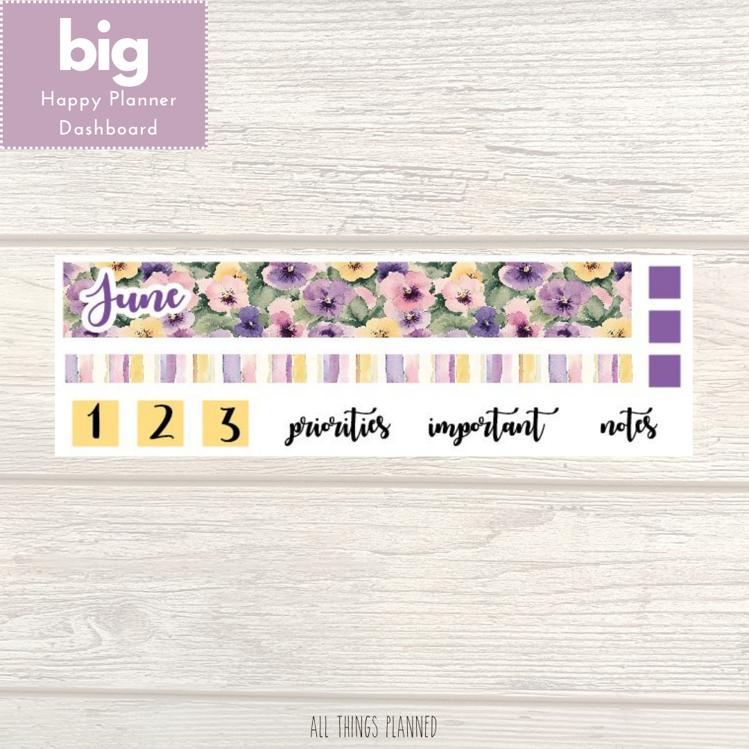 Big HP June (Summer Florals) Dashboard