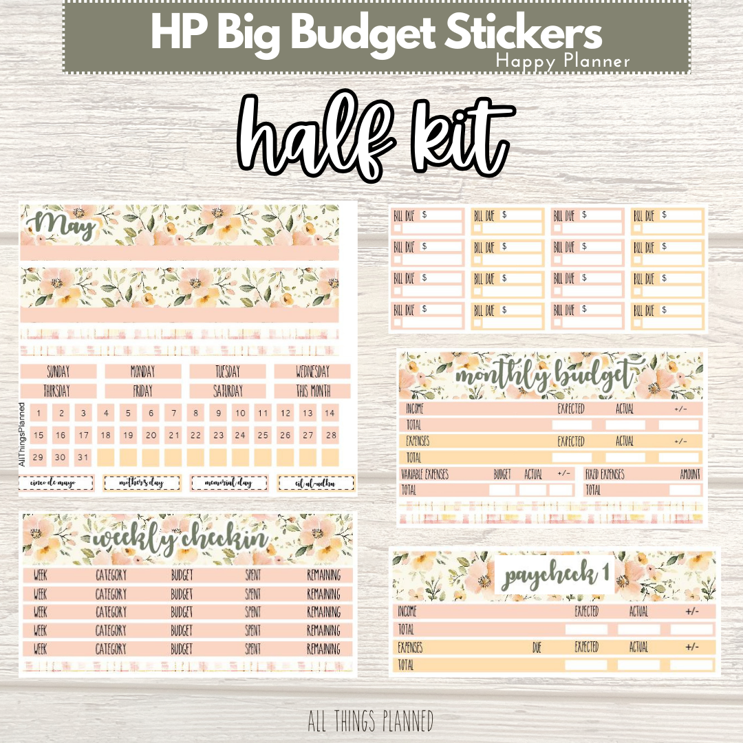 HP Big May (Spring Florals) HALF Budget Kit BUNDLE