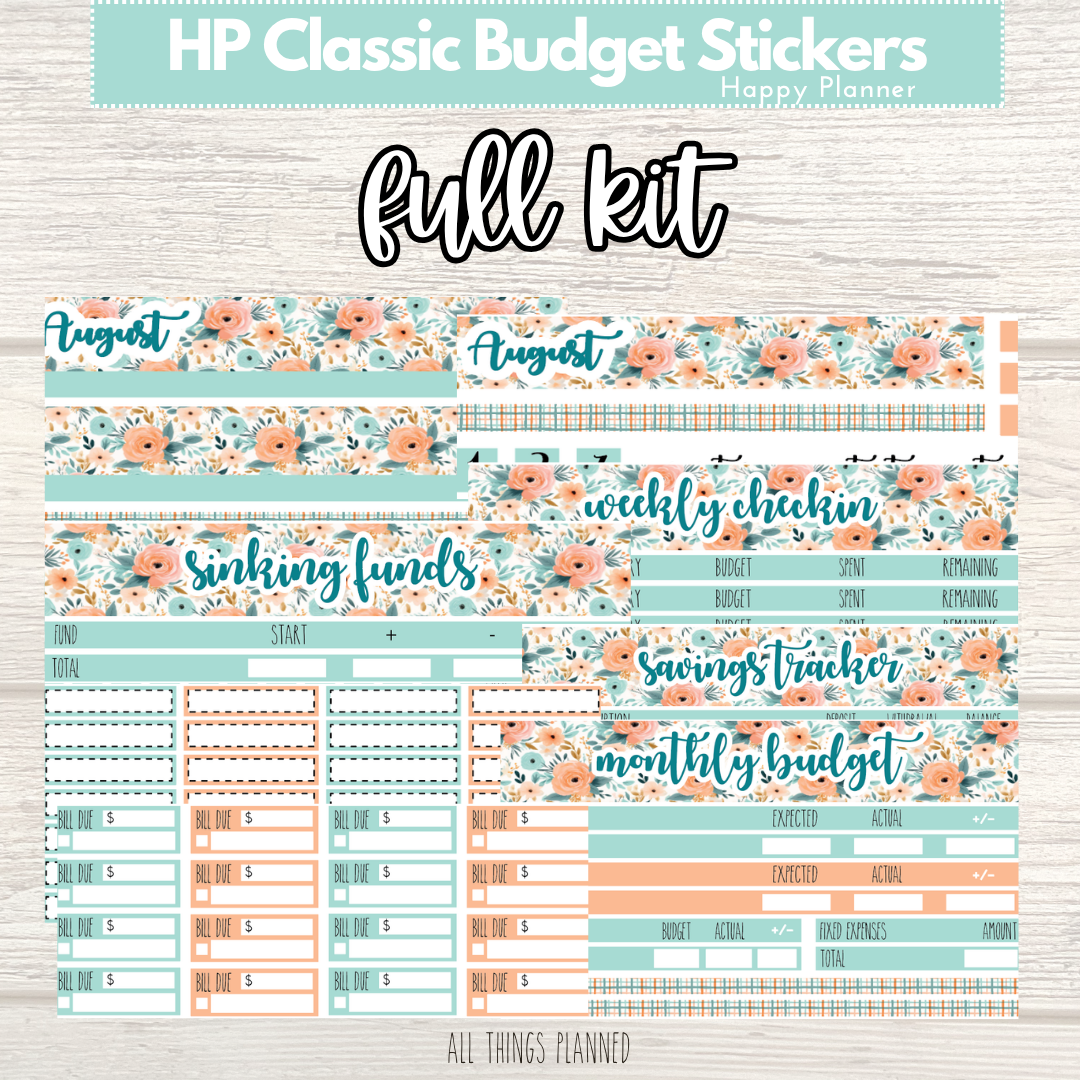 Classic Aug. (Summer Bloom) FULL Budget Kit BUNDLE