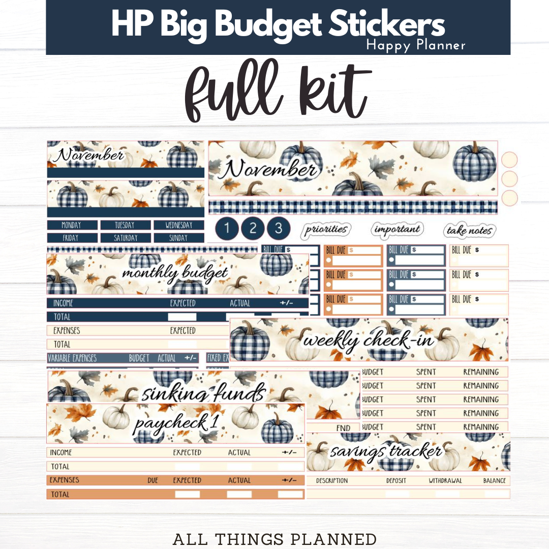 HP Big Nov (Fall Cottage) Budget Kit BUNDLE