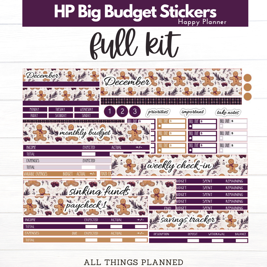 HP Big Dec (Gingerbread) Budget Kit BUNDLE