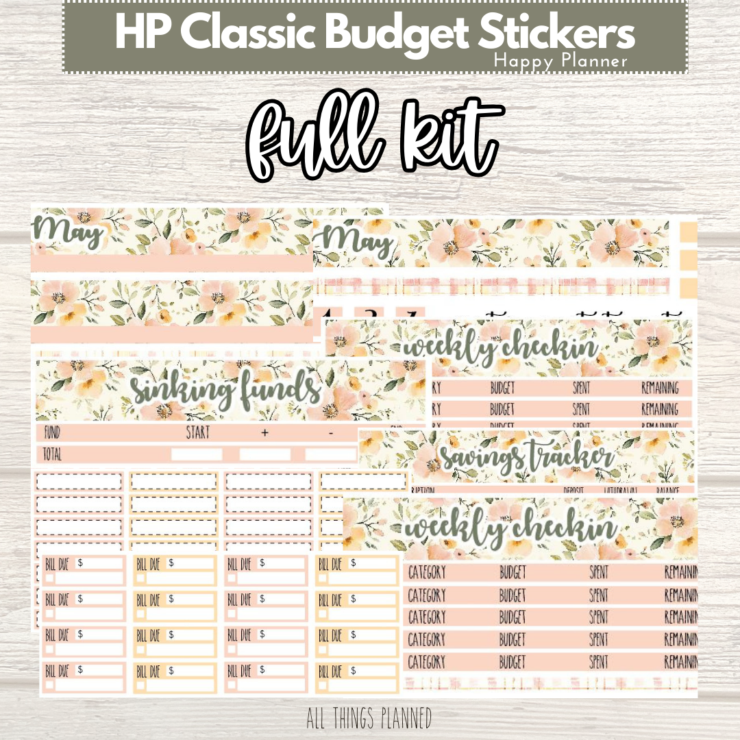 Classic May (Spring Florals) FULL Budget Kit BUNDLE