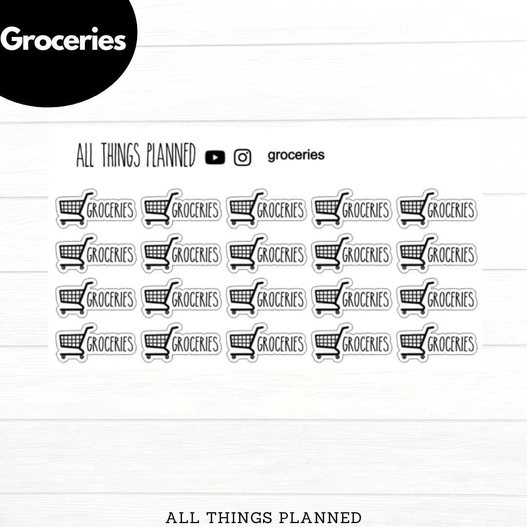 Groceries Stickers