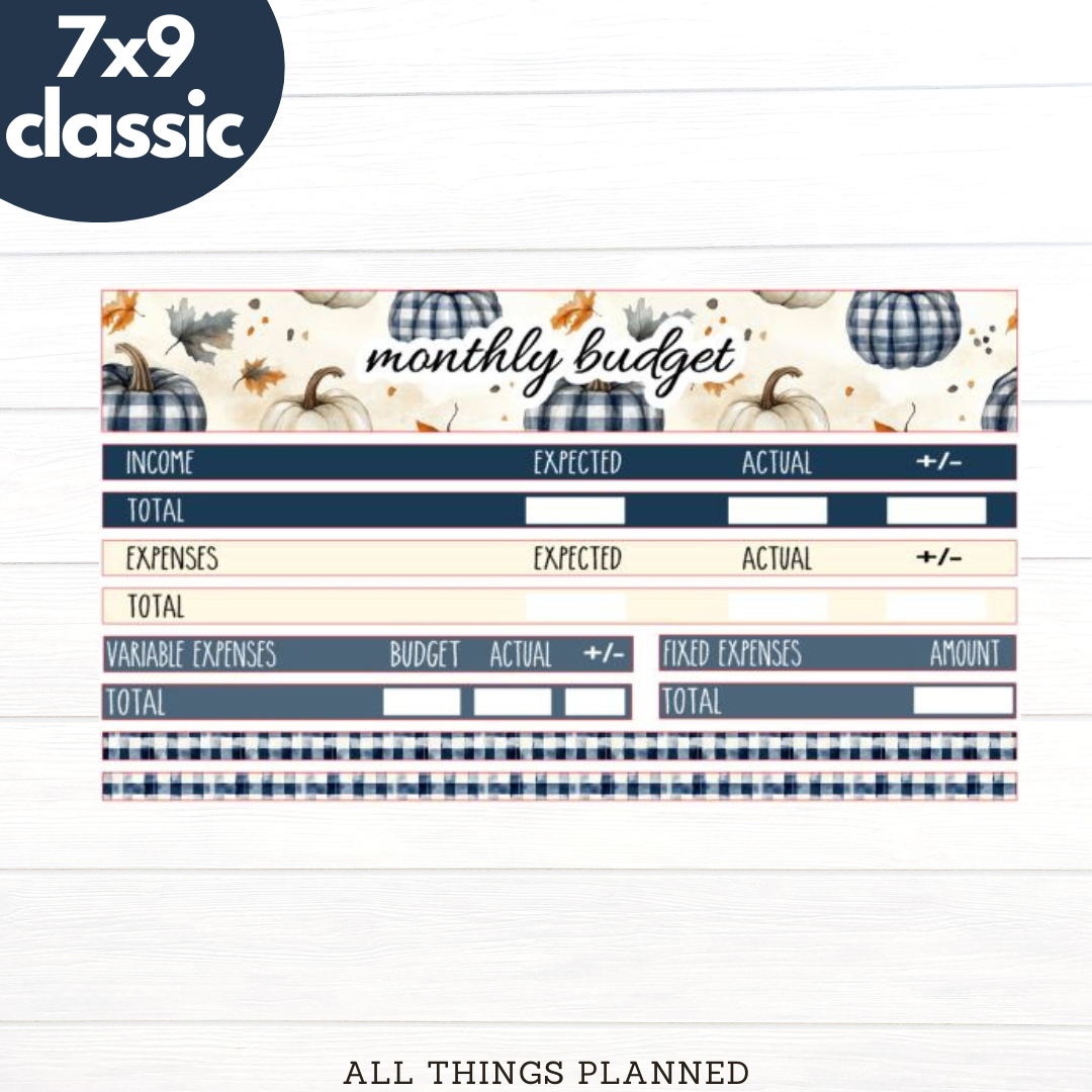 7x9 | Classic | Nov (Fall Cottage) Budget Kit