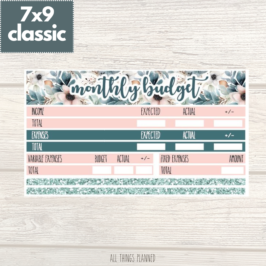 7x9 | Classic | Feb. (Winter Florals) Budget Kit