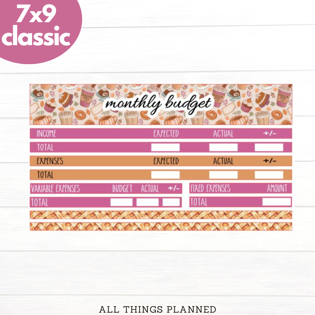 7x9 | Classic | Nov (Thanksgiving) Budget Kit