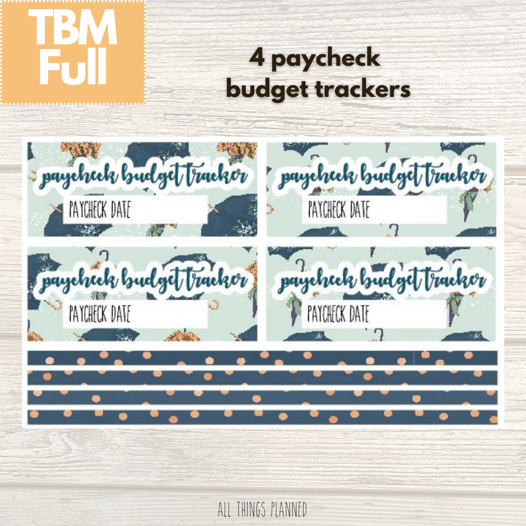 Full May (Golden Rain) Paycheck Budget Trackers
