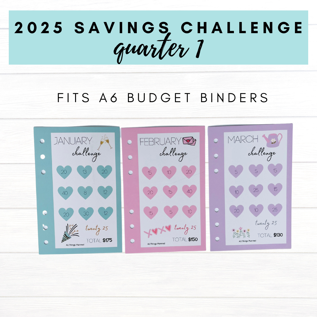 2025 FULL YEAR Savings Challenges