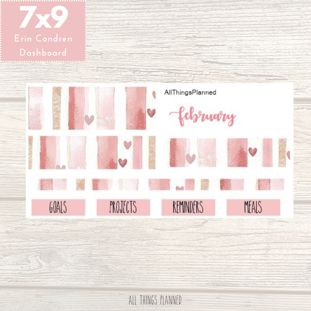 7x9 Feb. (Love Bliss) 2026 NEW Dashboard