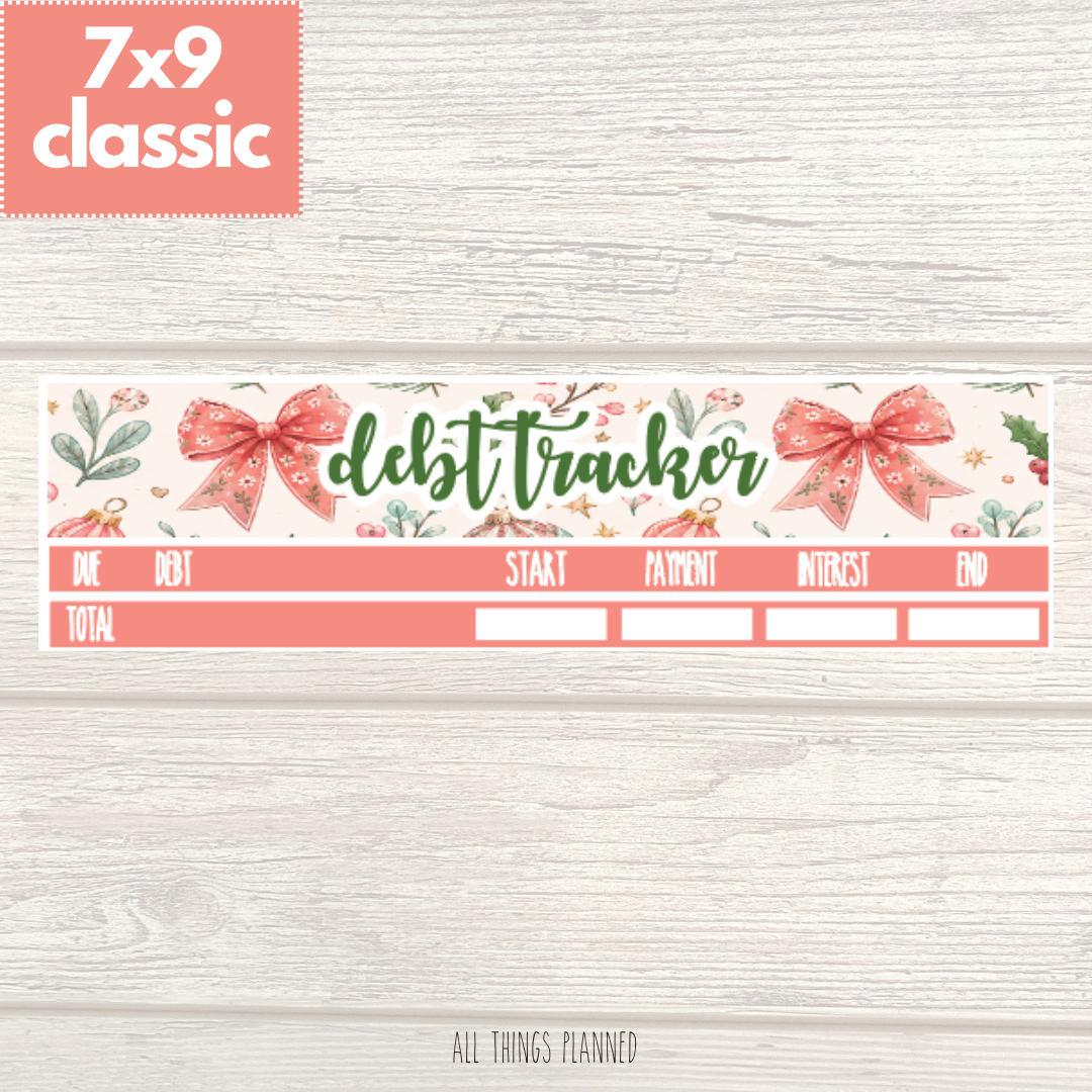 7x9 | Classic | Dec. (Christmas) Debt Tracker