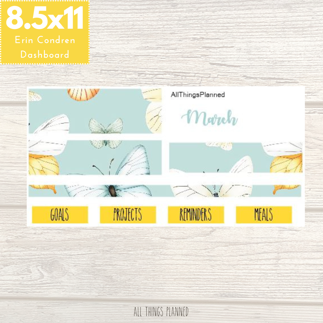 8.5x11 Mar. (Butterflies) 2026 NEW Dashboard