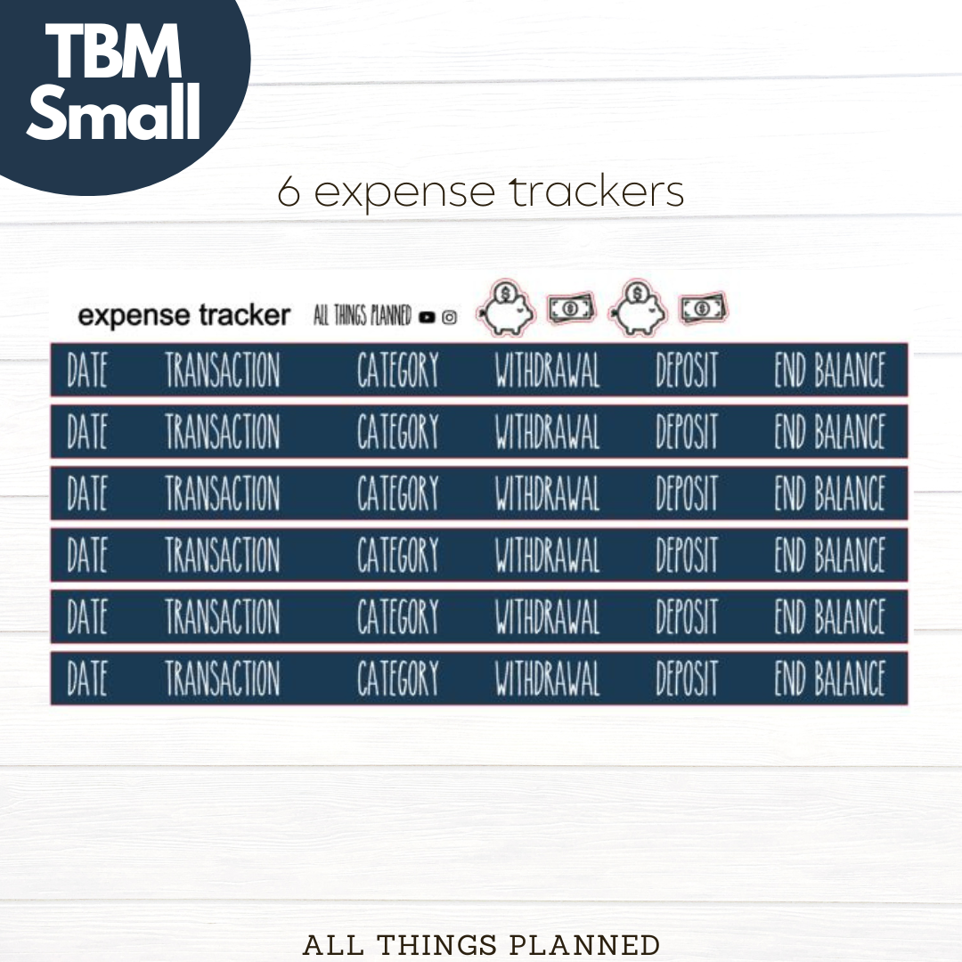 Small Nov (Fall Cottage) Expense Trackers