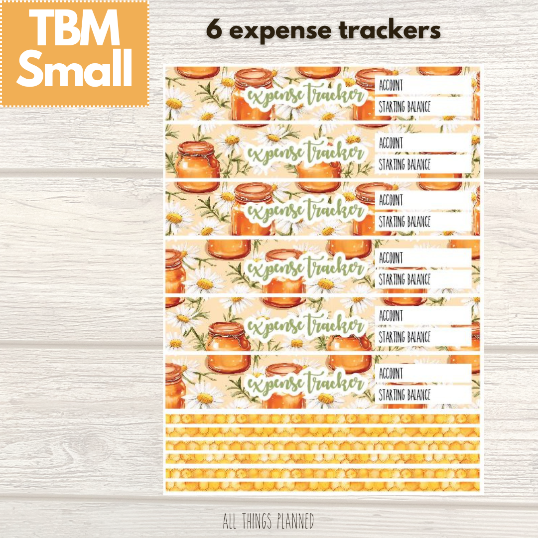 Small Mar. (Honey Jar) Expense Trackers