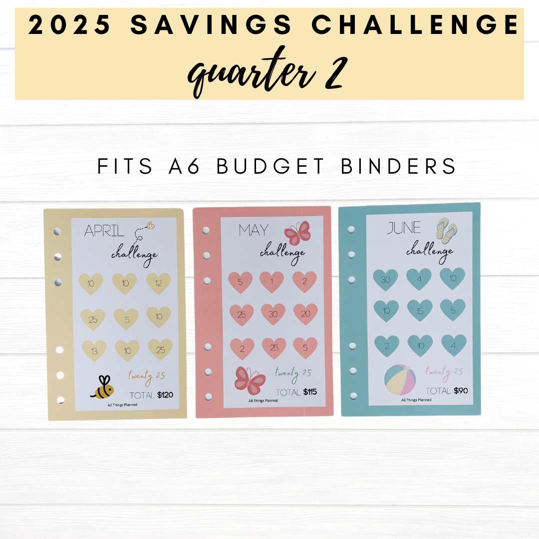 2025 FULL YEAR Savings Challenges