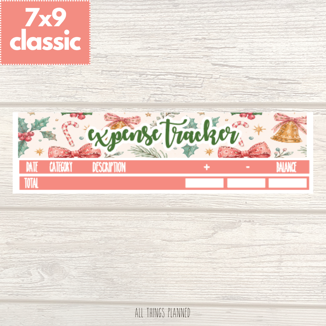 7x9 | Classic | Dec. (Christmas) Expense Tracker