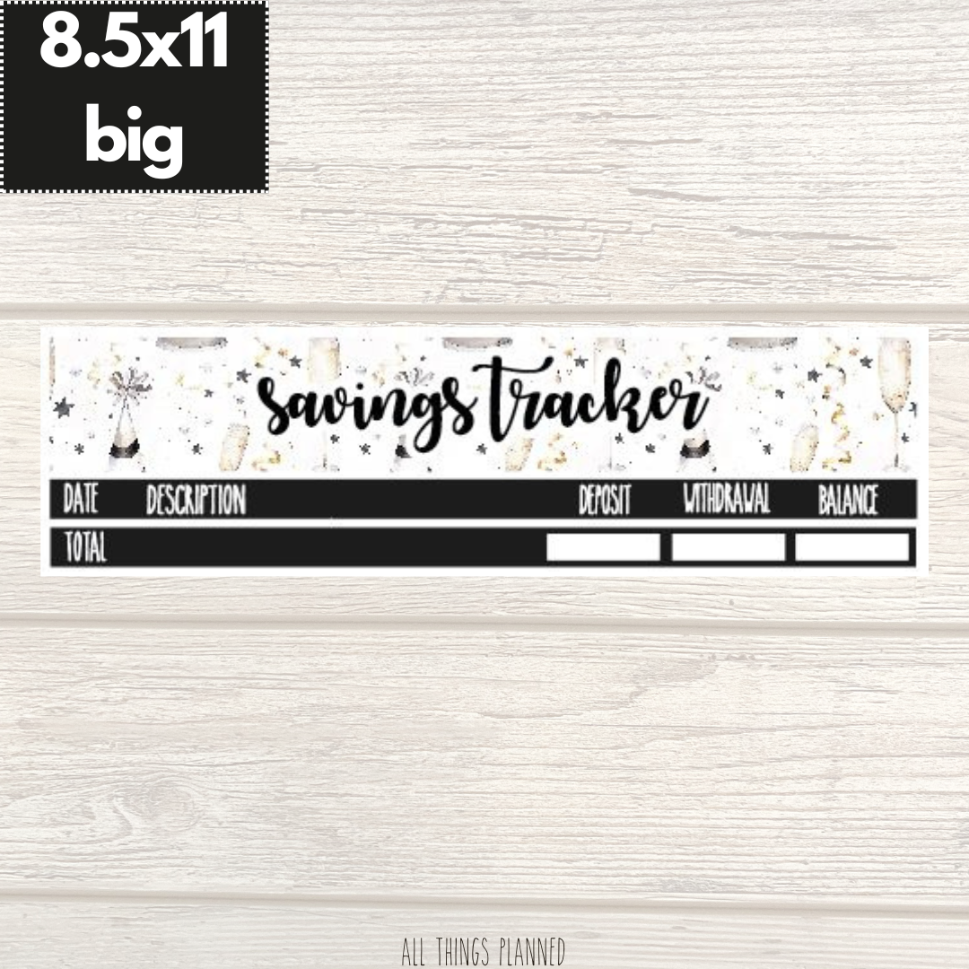 8.5x11 | Big | Jan. (New Year) Savings Tracker