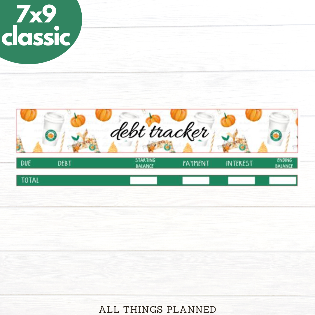 7x9 | Classic | Sept (Starbies) Debt Tracker