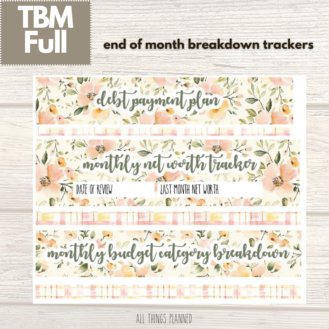 Full May (Spring Florals) Budget Reconcile