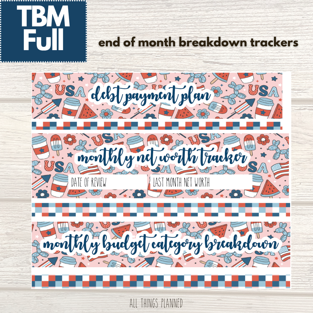 Full July (Happy 4th) Budget Reconcile
