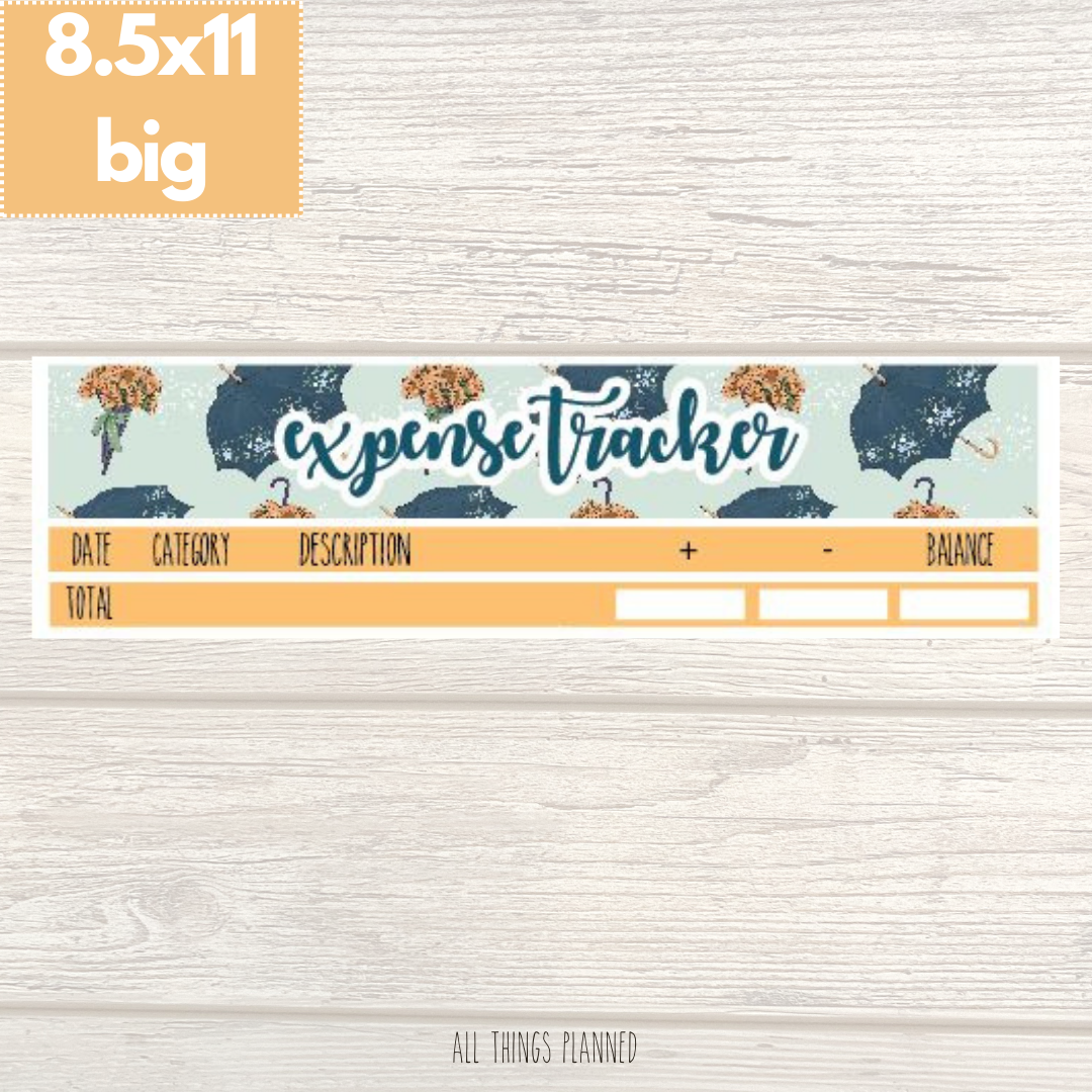 8.5x11 | Big | May (Golden Rain) Expense Tracker
