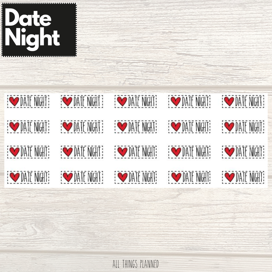 Date Night Stickers
