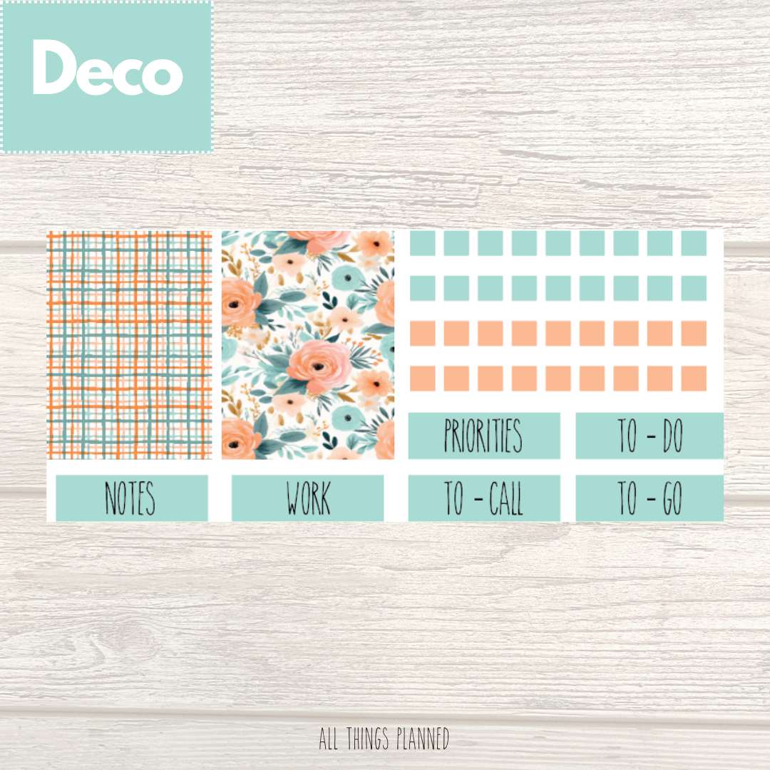 Aug. (Summer Bloom) Deco Page