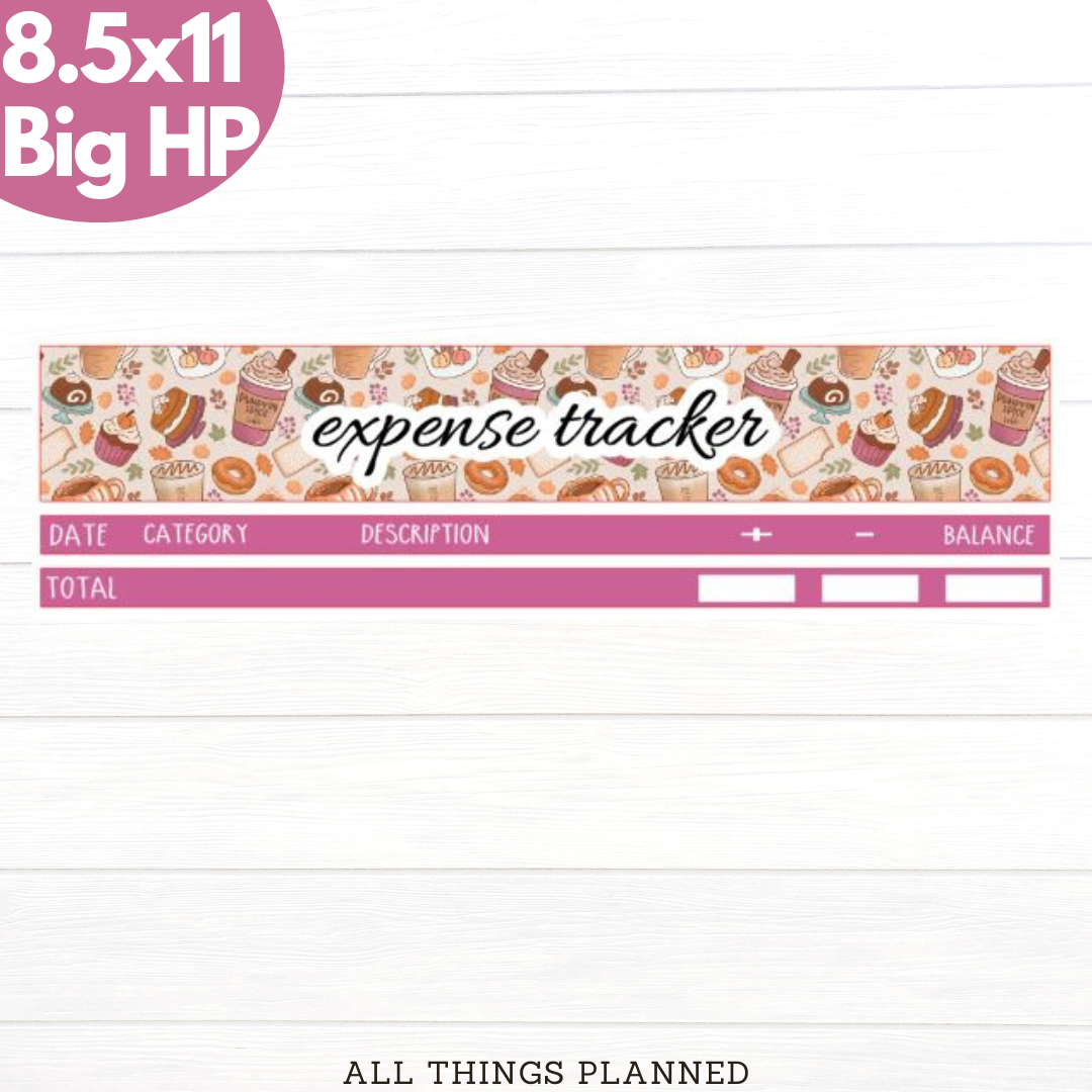 8.5x11 | Big | Nov (Thanksgiving) Expense Tracker