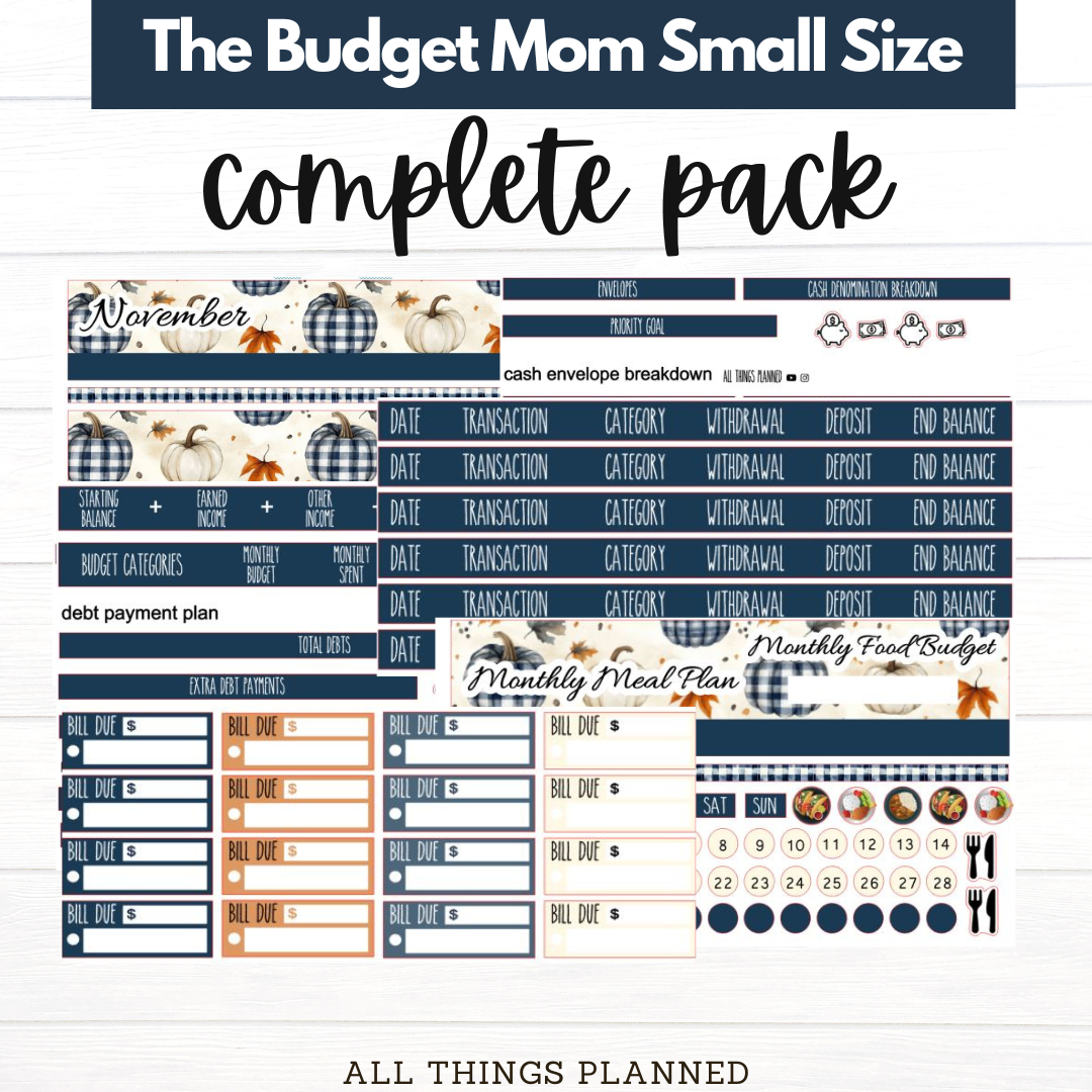 Small Nov (Fall Cottage) Budget Kit BUNDLE