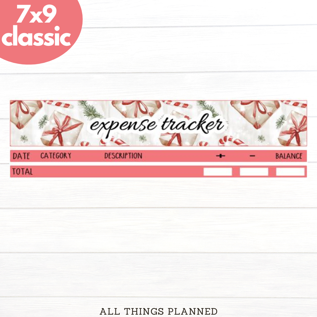 7x9 | Classic | Dec (Christmas Presents) Expense Tracker