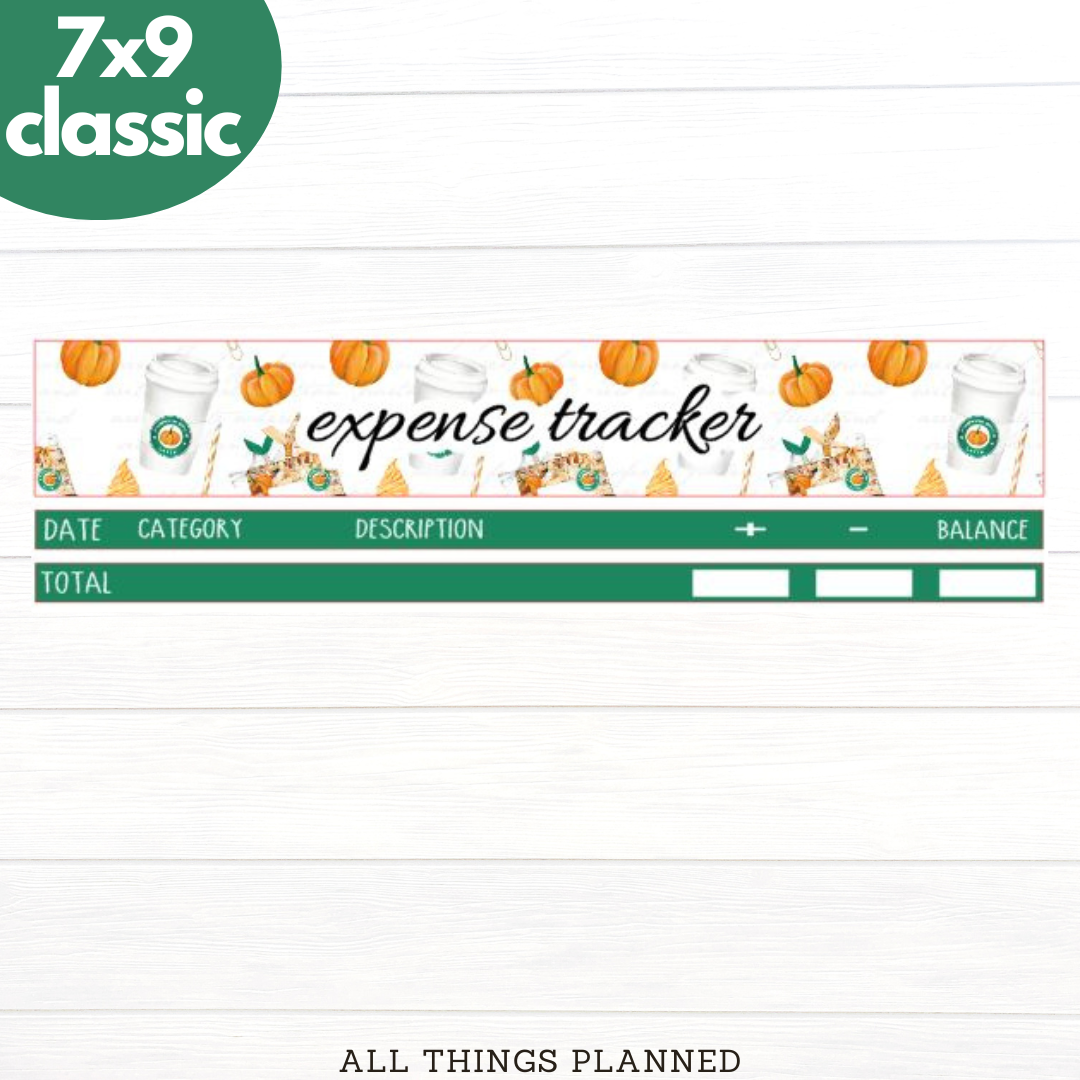 7x9 | Classic | Sept (Starbies) Expense Tracker