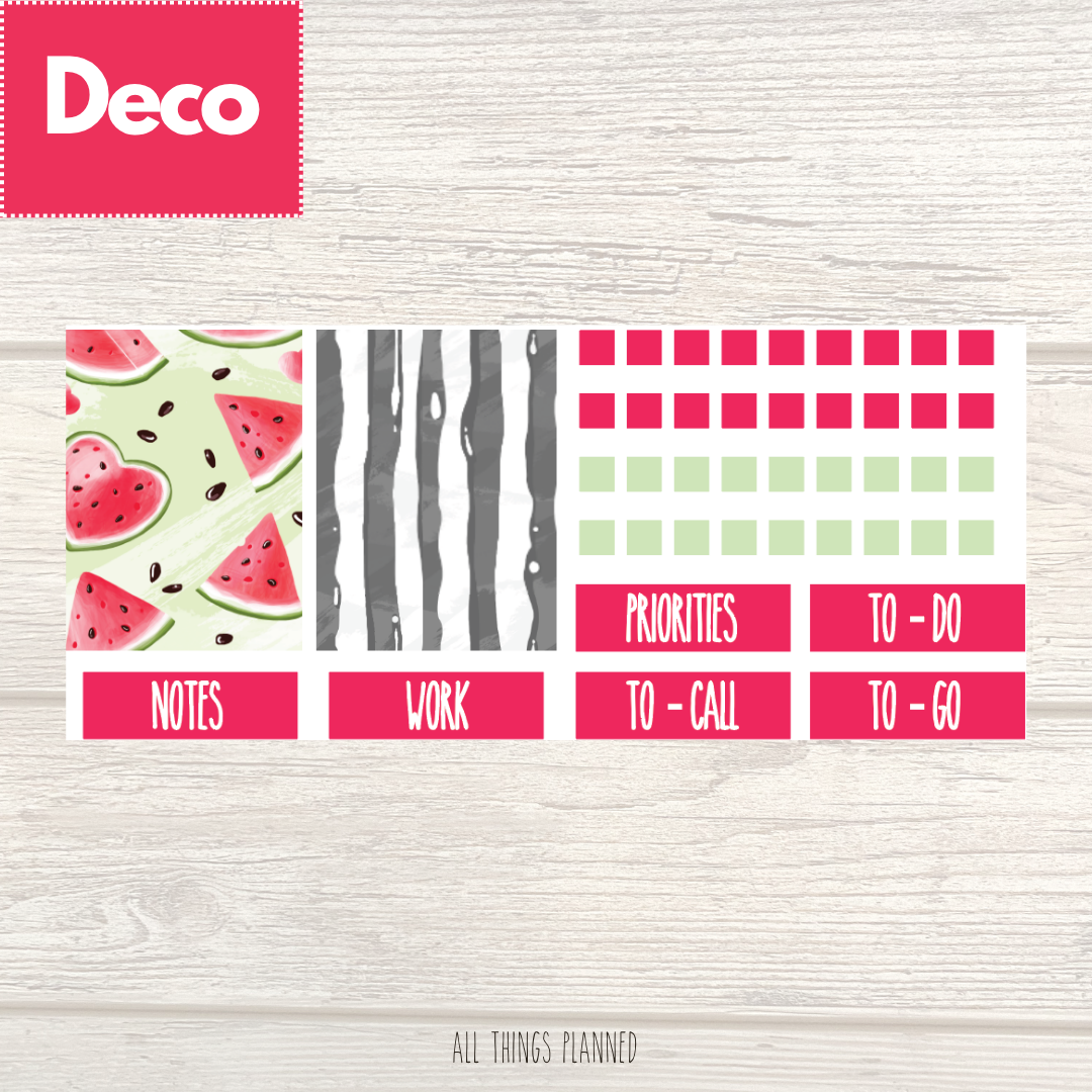 July (Watermelon) Deco Page