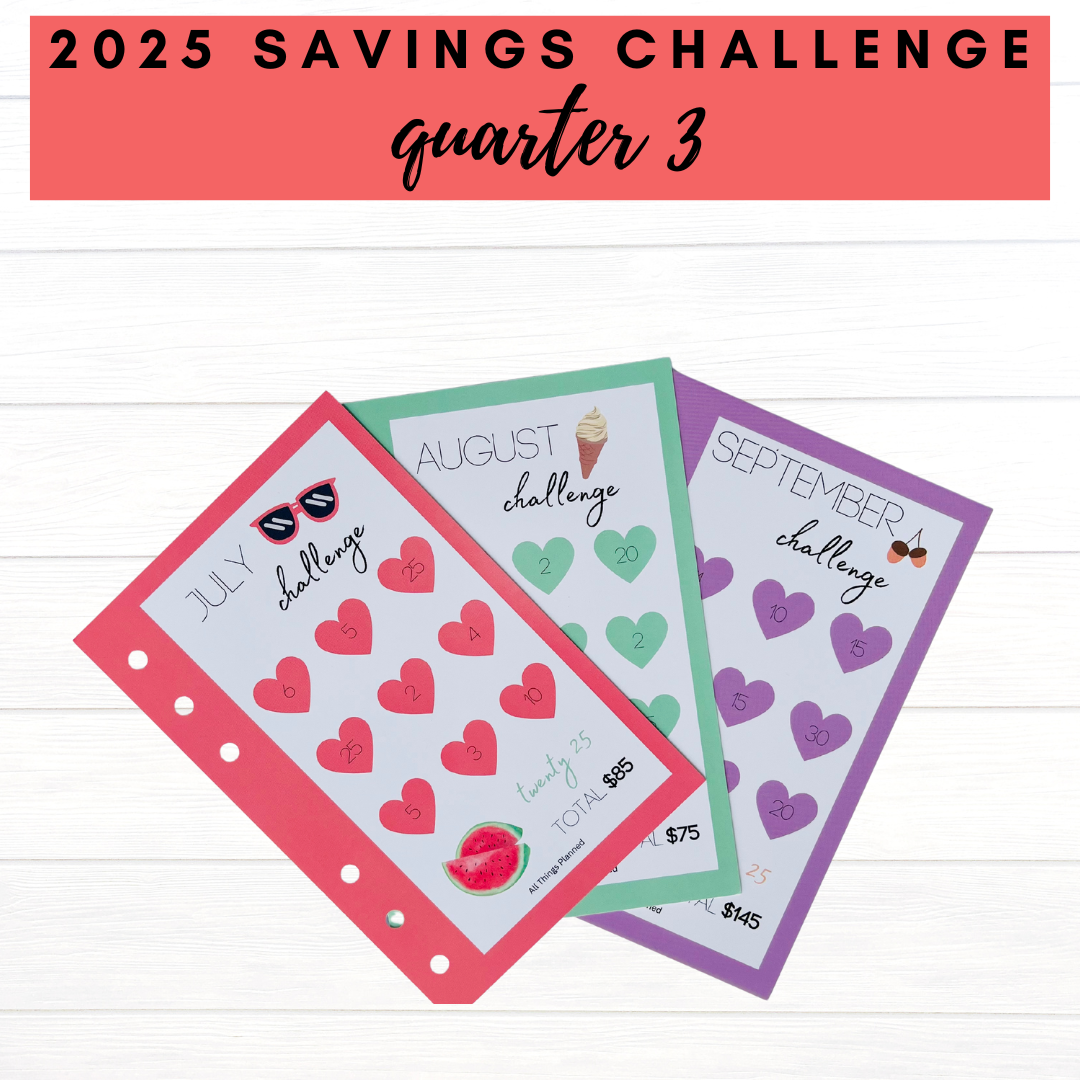 2025 FULL YEAR Savings Challenges