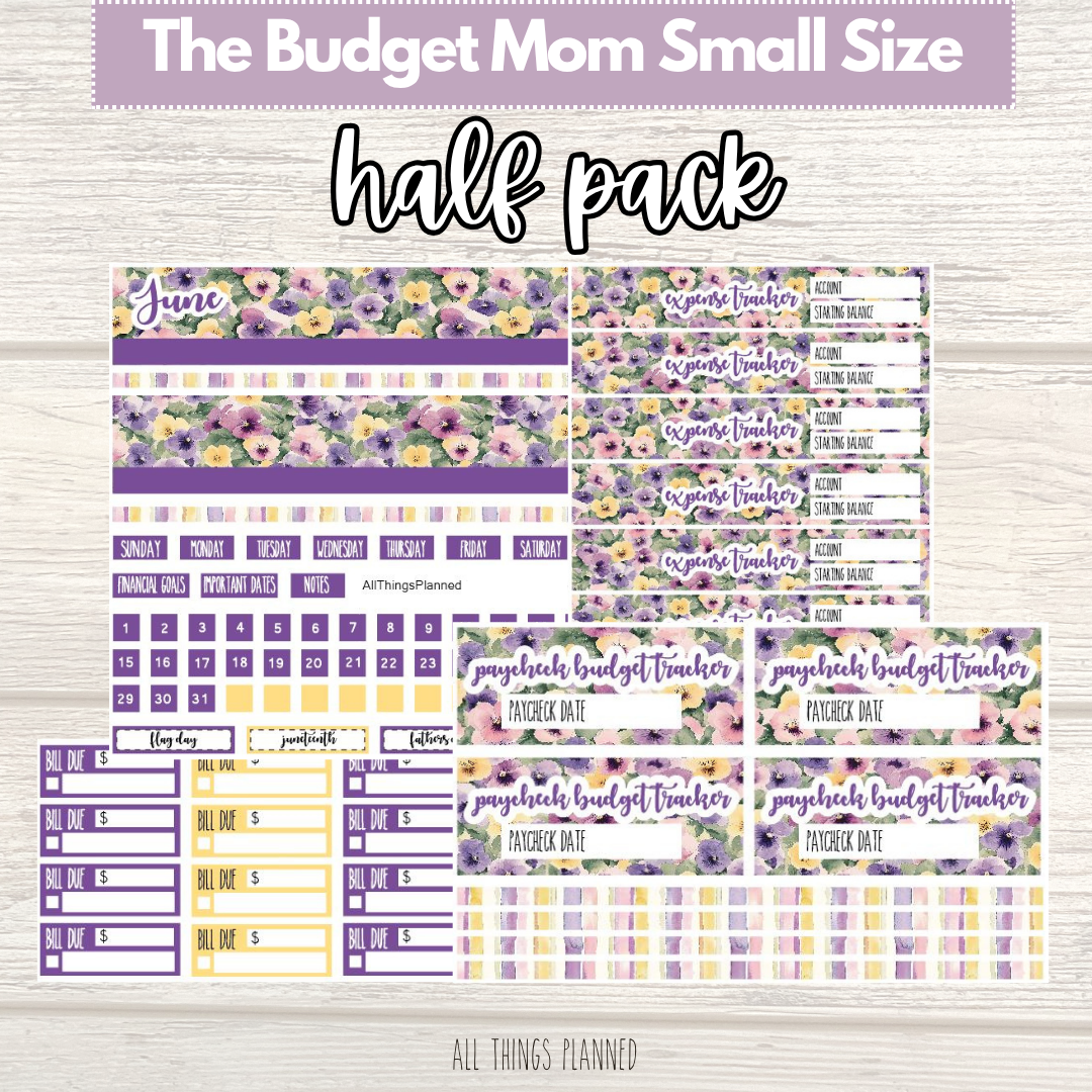 Small June (Summer Florals) HALF Pack
