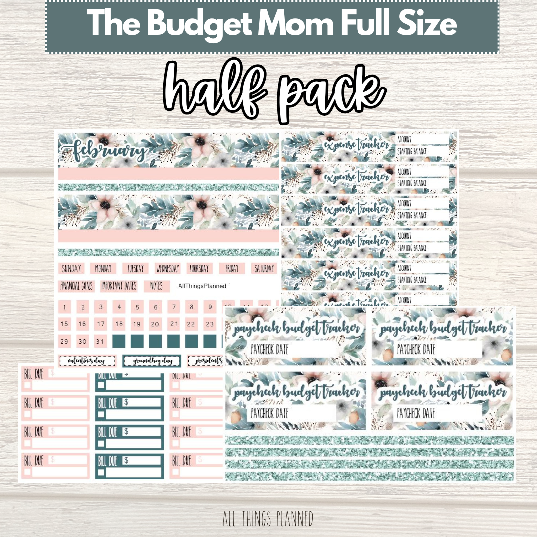 Full Feb. (Winter Florals) HALF Pack