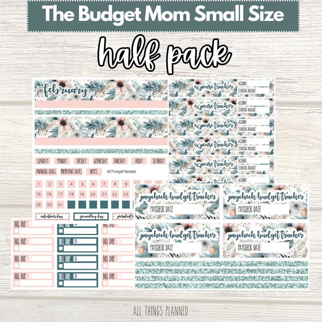 Small Feb. (Winter Florals) HALF Pack